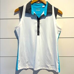 Annika small sleeveless golf polo pickleball tennis active wear . UPF 50